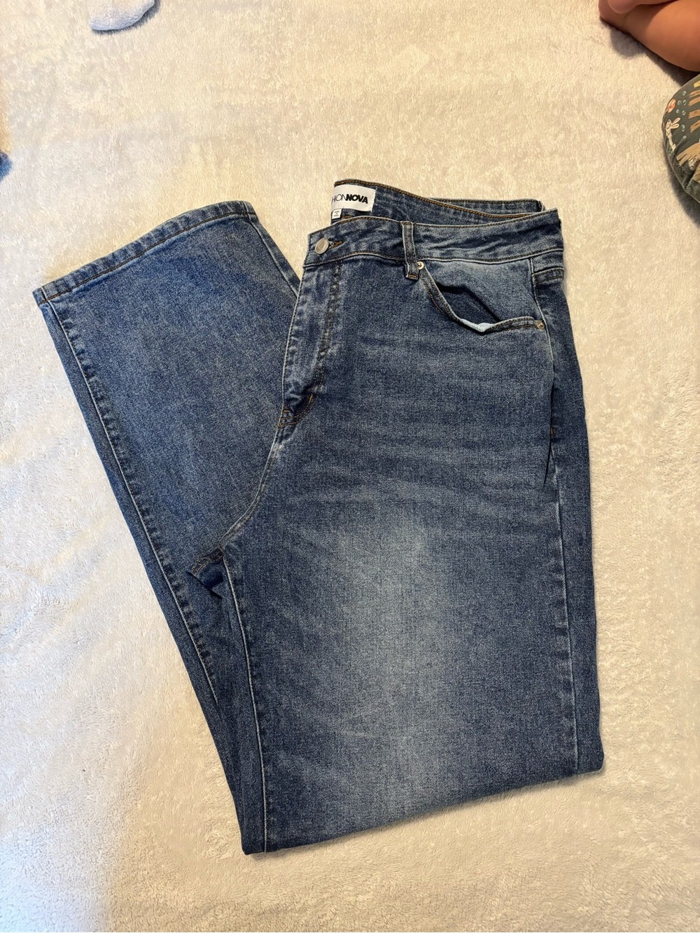 FashionNova Blue Denim Jeans - Classic Straight Fit